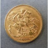 An 1911 gold full sovereign