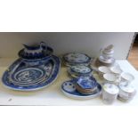 Royal Doulton 'Canton' teaware and blue and white ceramics including Spode,