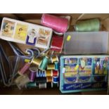 A very large quantity of needlework/haberdashery items including cotton, thread,