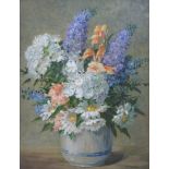 William Jordan (1884 - ) oil on canvas 'The Posy no 3', signed lower right,