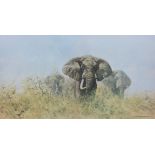 David Shepherd (1931 - 2017) signed print 'Three Happy Jumbos', signed in pencil to margin,