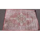 Egyptian rug "Opulence" traditional pattern on rust/beige ground. 120cm x 180cm.