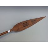 A 20thC African tribal paddle