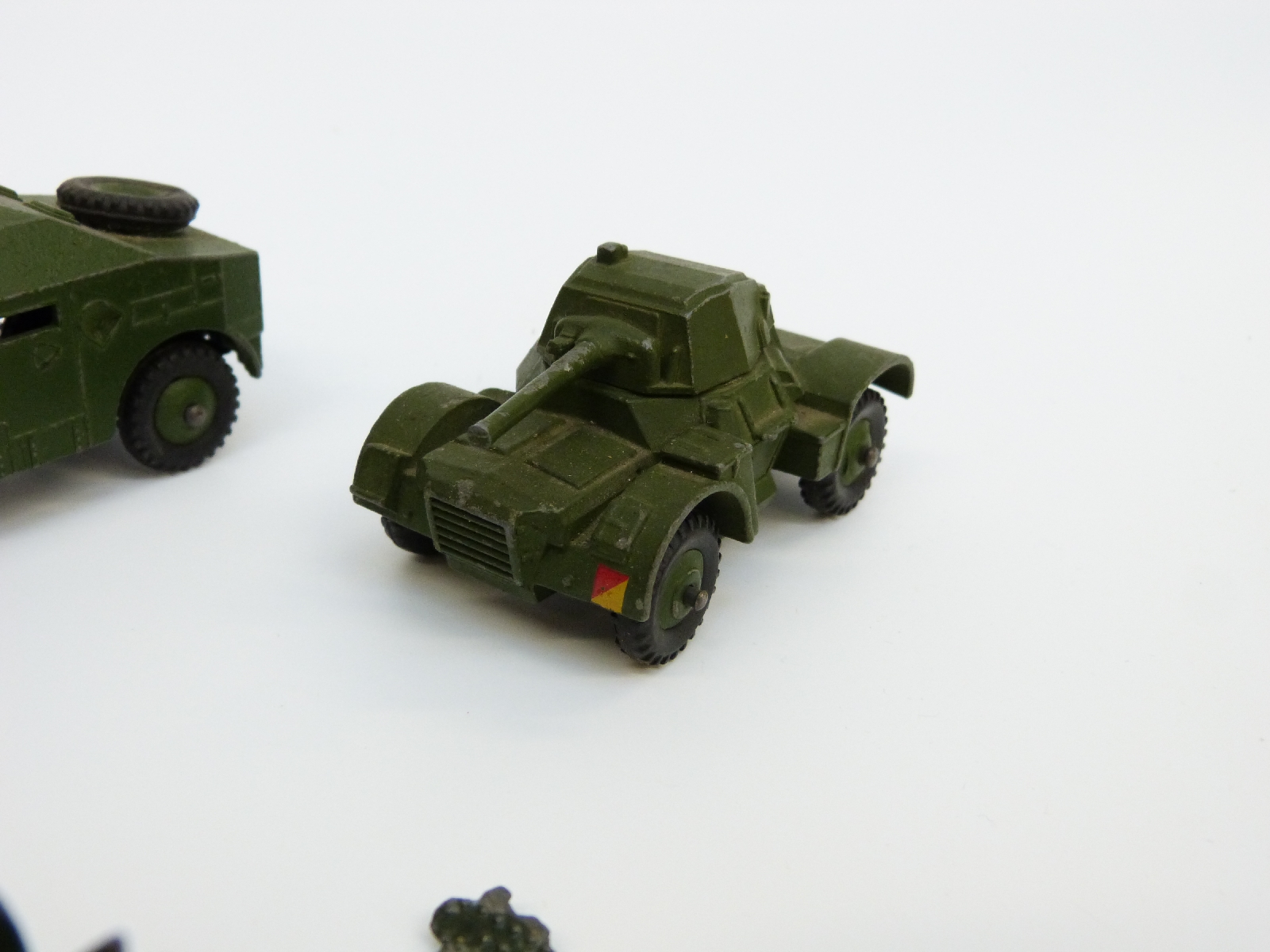Ten Dinky Toys and Supertoys diecast model military vehicles including Military Ambulance, - Image 9 of 9
