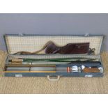 Two Accles & Pollock steel archery bows Apollo Martin and Apollo Falcon in fitted carry case with
