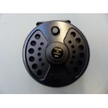 A House of Hardy salmon fly fishing reel with fly line,