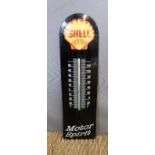 A Shell enamel garage thermometer / sign,