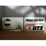 Two vintage Castrol aluminium signs,