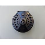 A House of Hardy salmon fly fishing reel with fly line,