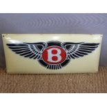 A Bentley enamel sign,