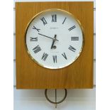 Jantar Russian wall clock with white Roman dial,