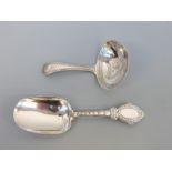 A Victorian hallmarked silver caddy spoon, Birmingham 1868 maker George Unite,