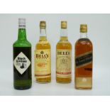 Four bottles of whisky comprising two bottles of Bells Finest Scotch whisky, 70cl and 75cl 40% vol,