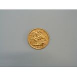 An 1898 gold half sovereign