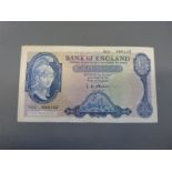 Bank of England £5 note AOI 1957 B277 first run