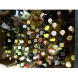 Approximately 110 whisky miniatures including single malts, Laphroaig , Glenmorangie, Balvenie,