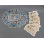 Austrian 1902 bank notes 1000 Kronen together with 1000 Reichsmark notes 1910,