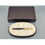 Parker Accession Golden Jubilee fountain pen in fitted case with booklet and outer box