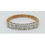 A 9ct gold rings set with diamonds totalling approximately 0.5ct, 2.