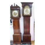 J Wilson Askrigg 19thC oak longcased clock with 8 day duration four pillar movement,