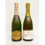 Two bottles of champagne comprising Paul Vertay Extra Reserve rosé 75cl and Mercier Private Brut