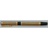 Waterman Plaque or G fountain pen with 18ct gold nib,