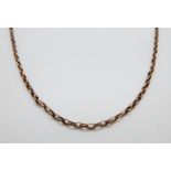 A 9ct rose gold necklace, 5.8g, 50.