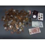 A quantity of sundry UK coinage including early decimal Festival of Britain crown etc,