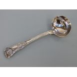 A William IV hallmarked silver Kings pattern ladle, London 1835 maker Mary Chawner, length 18cm,