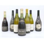 Eight bottles of wine including two bottles of 1977 Chateau de Sainte-Croix Coteaux de Languedoc,