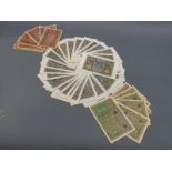 A collection of German pre-inflation bank notes