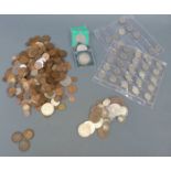 A collection of UK coinage, Victoria onwards, includes less common 1934 pennies,