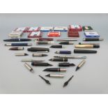 Pen parts and accessories including Parker,