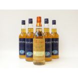 Arran Malt Founder's Reserve whisky, 70cl, 43% vol, and five bottles of Lochranza Founders' Reserve,