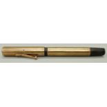 A 9ct gold Waterman Ideal fountain pen