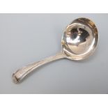 A George III hallmarked silver tea caddy spoon, London 1794 maker Richard Crossley, length 8.