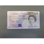 Bank of England £20 note AOI 006310 1991 first run