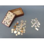 A small cache of overseas coinage,