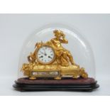 Howell et Cie c1840 gilt bronze clock featuring a Neapolitan fisher boy with net and fish,