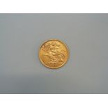 A 1907 gold half sovereign