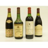 Four bottles of wine comprising 1953 Avery's Latricieres-Chambertin,