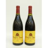 Two bottles of L'Esprit des Papes 2007 red wine 750ml 14% vol