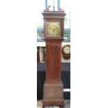 John Miles of Stroud (local interest) early to mid 19thC 30 hour duration oak longcased clock,