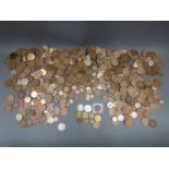 A collection of UK coinage Victoria onwards also includes some tokens and overseas coinage with a