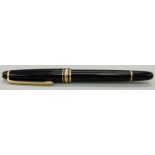 Montblanc Meisterstuck Pix rollerball pen with black resin barrel and cap,