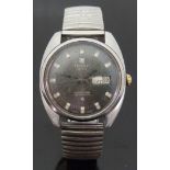 Tissot Seastar stainless steel gentleman's automatic wristwatch with day and date aperture,