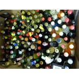 Approximately 130 alcohol miniatures including Bols, Metaxa,