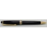 Montblanc Meisterstuck Classique ballpoint pen with black resin barrel and cap,