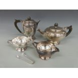 Mappin & Webb four-piece silver plated tea set