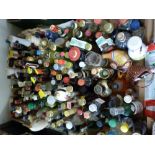 Approximately 120 alcohol miniatures including novelty, sherry,